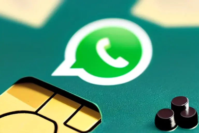 Ilustração de um smartphone com o ícone do WhatsApp